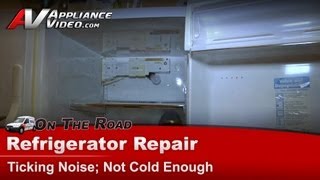 GE Refrigerator Repair  Ticking Noise Not Cold Enough  Defrost Timer [upl. by Eneres]