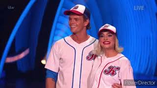 Regan Gascoigne and Karina Manta skating in Dancing on Ice Props Week 27222 [upl. by Rehc]