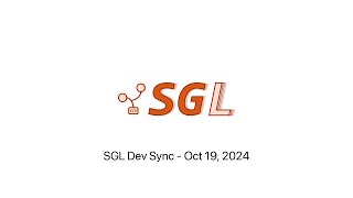 SGLang Developer Sync  20241019 [upl. by Annairt990]