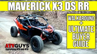 Can Am Maverick X3 DS RR DETAILED walk around [upl. by Wrand937]