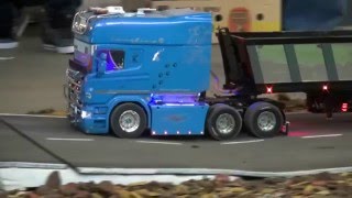 SCANIA LONG LONGLINER RC Truck SPECIAL Fantastic RC Scania trucks in Action [upl. by Acira]