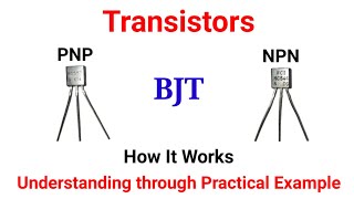 How BJT Transistors work  NPN amp PNP Working as Switches with Practical Applications  Urdu  Hindi [upl. by Lantz]