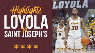 Loyola vs Saint Josephs  Cinematic Highlights [upl. by Gillie]