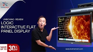 Logic interactive flat panel display unboxing  65 inches display  unboxing [upl. by Eelinnej]