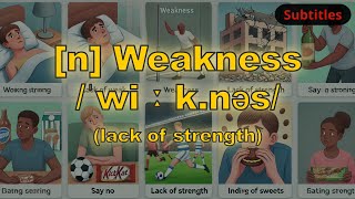 n Weakness meaning lack of strength with 5 examples [upl. by Leventhal]