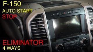 Ford F150 Auto StopStart Delete 4 ways Auto Stop Eliminator [upl. by Notsirhc]