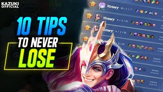 10 EASY TIPS TO NEVER LOSE IN ANY RANK MATCH [upl. by Nal]