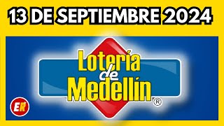 Resultado de la LOTERIA DE MEDELLIN del VIERNES 13 de septiembre de 2024 ✅ [upl. by Leticia247]