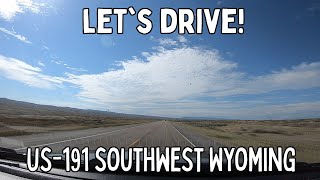 Lets Drive US191 Pinedale Wyoming to Rock Springs WY Road Trip Time Lapse [upl. by Akcirederf]