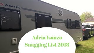 Adria Adora Isonzo Snagging List [upl. by Safko]