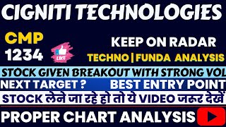 CIGNITI TECHNOLOGIES SHARE LATEST NEWS  CIGNITI TEC SHARE PRICE  CIGNITI TEC SHARE cignititec [upl. by Eenattirb]