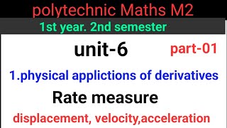 polytechnic maths M2physical applicationsunit5part1imp questions2nd semnaveenreddymath [upl. by Maia]