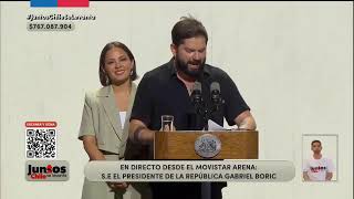 Presidente Gabriel Boric participa del programa de televisión “Juntos Chile se levanta” [upl. by Wadsworth]