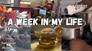 WEEKLY VLOG Burger Night Sister Duties Young Professionals Masterclass amp Cooking [upl. by Sieracki886]