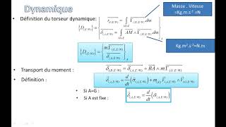 Torseur dynamique [upl. by Maddi]
