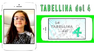 La tabellina del 4  tabellina del quattro  canzoni per bambini  Sofia Del Baldo [upl. by Priest]