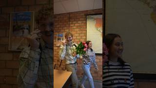 Valentijn klassenrozen 🌹🥀 Heb jij een Valentijn 🤔🥰 AardrijkskundeKennisclips JadeKonal [upl. by Llacam]