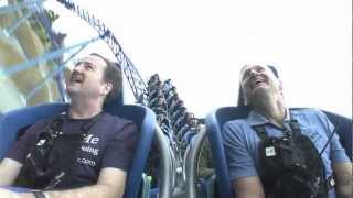 Manta at SeaWorld San Diego Onride with John Reilly and Robert Niles [upl. by Yendor924]