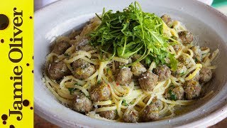 Linguine with Steamed Meatballs  Gennaro Contaldo [upl. by Lubeck]