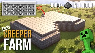 Minecraft Easy Creeper Farm  1500 Gunpowder Per Hour  120 [upl. by Pavior]