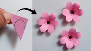 Easy Paper Flower Making  How To Make Paper Flower Craft  Paper Flower Making Step By Step [upl. by Barncard116]