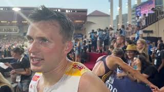 Karsten Warholm On Taking Second To Rai Benjamin In Mens 400m Hurdles At Diamond League Monaco 2024 [upl. by Poliard807]