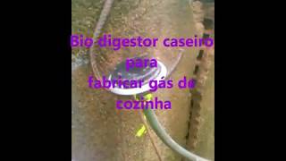 Bio digestor caseiro para fabricar gás de cozinha parte 2 [upl. by Ekez]