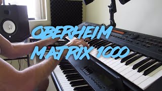 Oberheim Matrix 1000  Checking out a few patches [upl. by Ydnys]