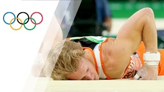 Defending champ slips from horizontal bar [upl. by Betz]