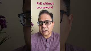 PhD programs with no coursework gradschool phdstudent phdadmissions [upl. by Onailerua]