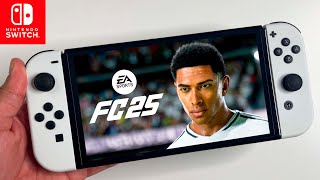 EA Sports FC 25 on Nintendo Switch OLED Gameplay Review [upl. by Kaliope210]