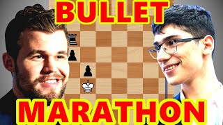 Magnus Carlsen vs Alireza Firouzja  Bullet Marathon [upl. by Lirpa]