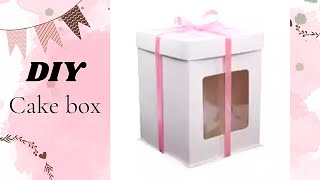 DIY Cake box ideas  Easy Cake Box making at home [upl. by Sanborne]