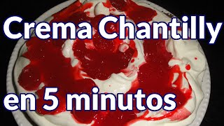 como hacer crema chantilly [upl. by Hagile]