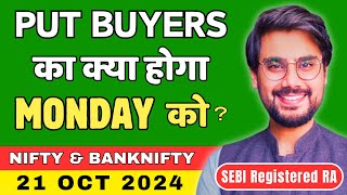 Nifty and BankNifty Prediction for Monday 21 Oct 2024  BankNifty Options Monday  Rishi Money [upl. by Kelcy252]