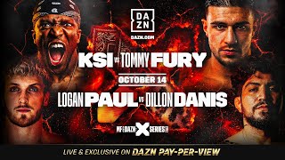 Watch KSI vs Tommy Fury amp Logan Paul vs Dillon Danis Live On DAZN [upl. by Enehs]