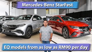 MercedesBenz StarFest  over 100 EQ EV cars on sale from RM90day [upl. by Vi523]