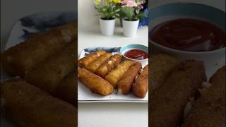 FASTEST Way to Make Fried Mozzarella Sticks in 5 Minutes shorts [upl. by Franckot]