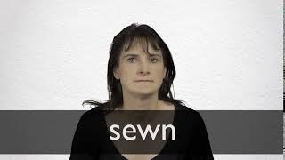 How to pronounce SEWN in British English [upl. by Novek802]