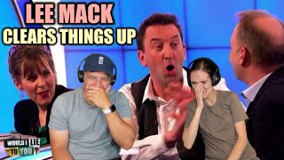 WILTY  Lee Mack Clears Things Up REACTION [upl. by Nivak]