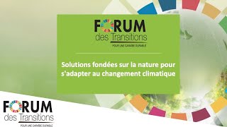 Solutions fondées sur la nature pour sadapter au changement climatique [upl. by Laen52]