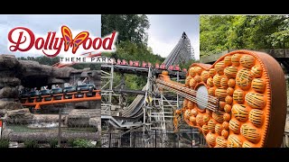 Dollywood Harvest Fest 2024 Coaster Voyage 5  Vlog Ft NEW Lightning Rod Big Bear Mountain [upl. by Nevaj]