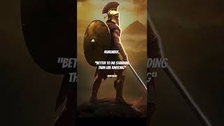 Die standing not kneeling dailymotivation selfimprovement spartan [upl. by Goody164]