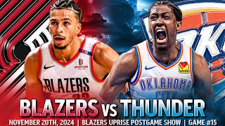 Blazers ThreeGame Winning Streak Snapped in OKC  Blazers vs Thunder Recap  Highlights  Postgame [upl. by Lain193]