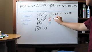 How to Calculate Your Grade in a Class [upl. by Tnaryb]