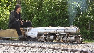 Big Boys and Great Toys Live Steam Garden Railway and Real Steam Trains on Backyard Railroad [upl. by Yadsendew810]