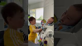 The way he tickles his baby brother shorts youtubeshorts short fyp [upl. by Zulema46]