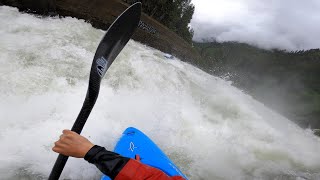 The Wall Rapid Tumwater Canyon 14500 CFS [upl. by Arvid84]