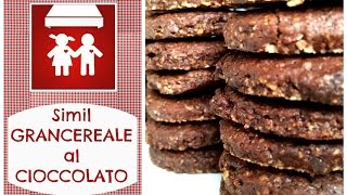 Biscotti Integrali Simil GRANCEREALE al CIOCCOLATO ma molto meglio Dolci 2CK [upl. by Aztiraj]