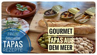 🇪🇸 5 schnelle Gourmet Tapas aus dem Meer 🇪🇸 [upl. by Alled]